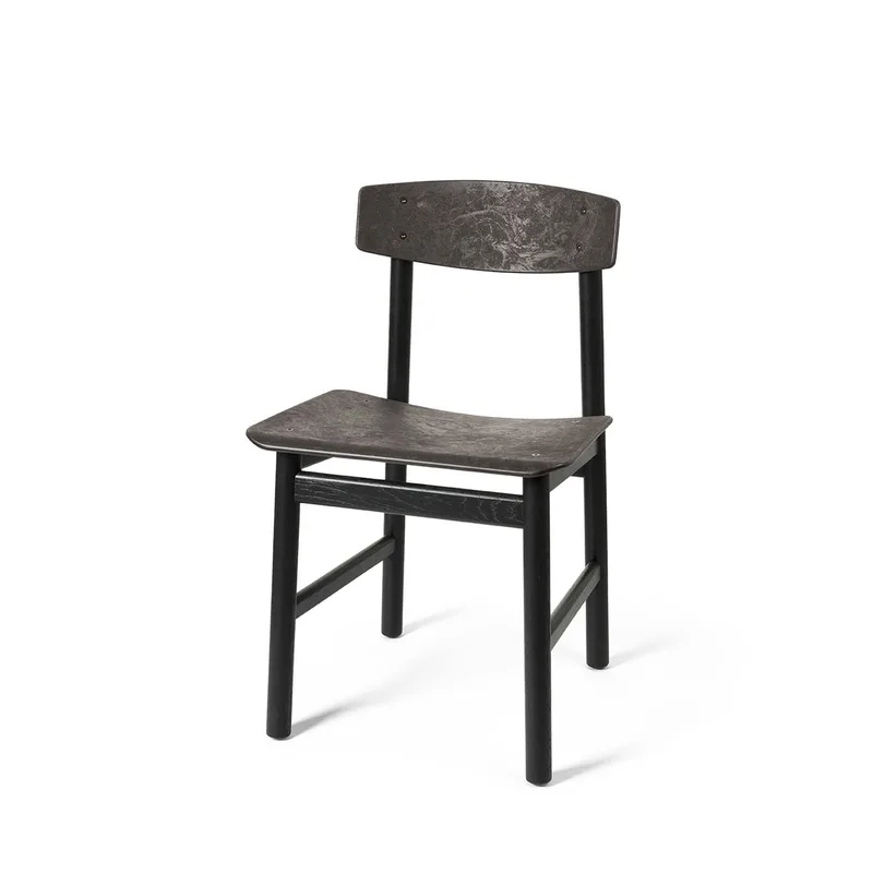Conscious Chair 3162 de Mater en Black Stained Oak and Coffee Waste Black – photo du produit