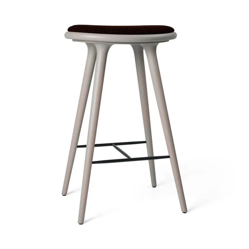 High Stool de Mater en Grey Beech w. Kvadrat Baru 0390, 74 cm – photo du produit
