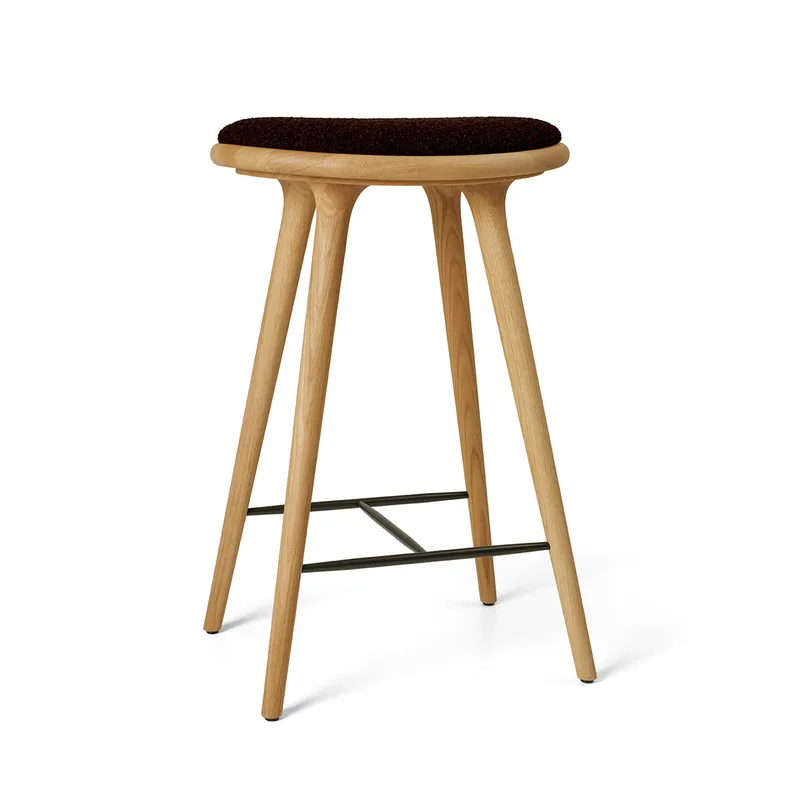 High Stool de Mater en Oiled Oak w. Baru 0390, 69 cm – photo du produit
