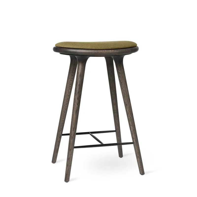 High Stool de Mater en Sirka Grey Oak w. Clay 0017, 74 cm – photo du produit