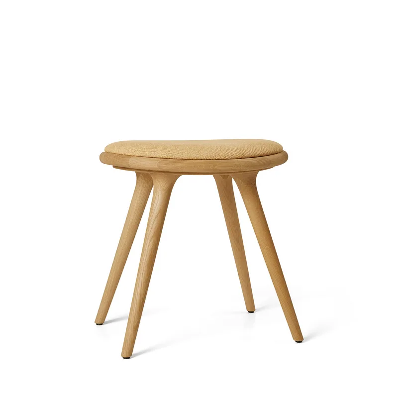 Low Stool by Mater in Oiled Oak w. Kvadrat Clay 0007, 47 cm – product photo