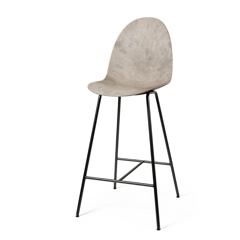 Eternity Bar Stool van Mater in Wood Waste Grey, 74 cm – productfoto