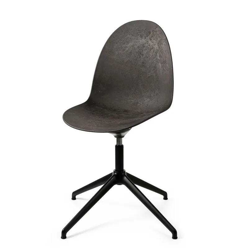 Eternity Swivel by Mater in Black Base, Coffee Waste Black – product photo