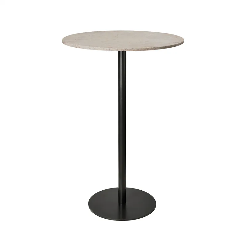 Mater Counter Table de Mater en Wood Waste Grey, H 95,8 cm, Ø 70 cm – photo du produit