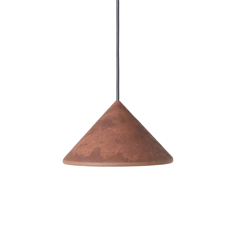 Terra Pendant by Mater in Coffee Waste Rust Red – product photo