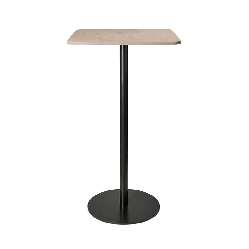 Mater Bar Table van Mater in Coffee Waste Light, H 106,6 cm, 60 × 60 cm – productfoto