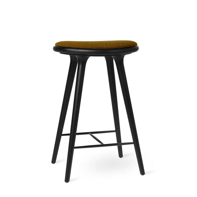 High Stool by Mater in Black Oak w. Baru 0450, 69 cm – product photo