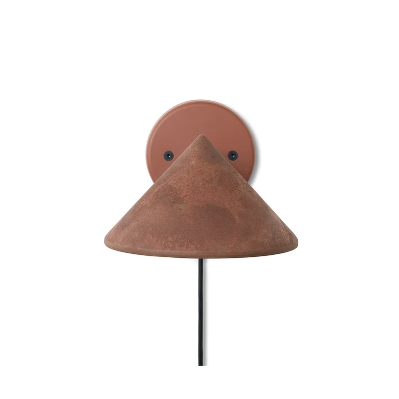 Terra Wall Lamp by Mater in Coffee Waste Red Rust, by OEO Studio – product photo