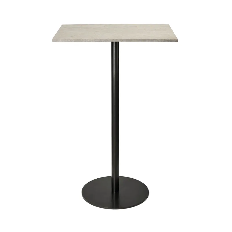 Mater Bar Table van Mater in Wood Waste Grey, H 106,6 cm, 60 × 70 cm – productfoto