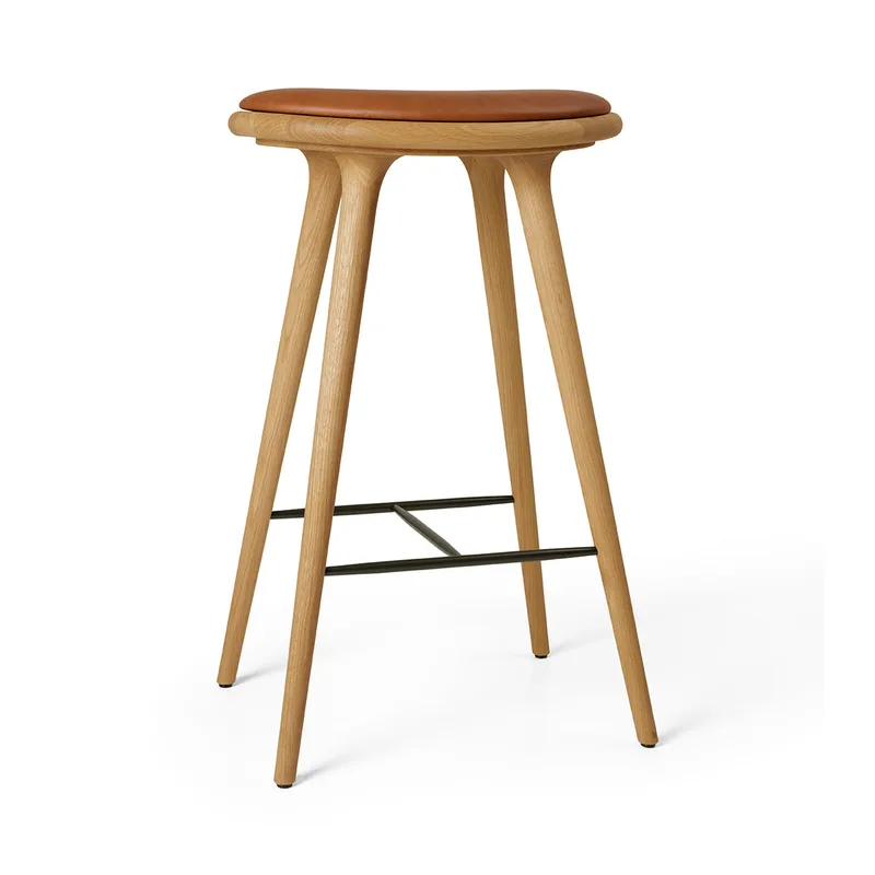 High Stool de Mater en Oiled Oak, 74 cm – photo du produit