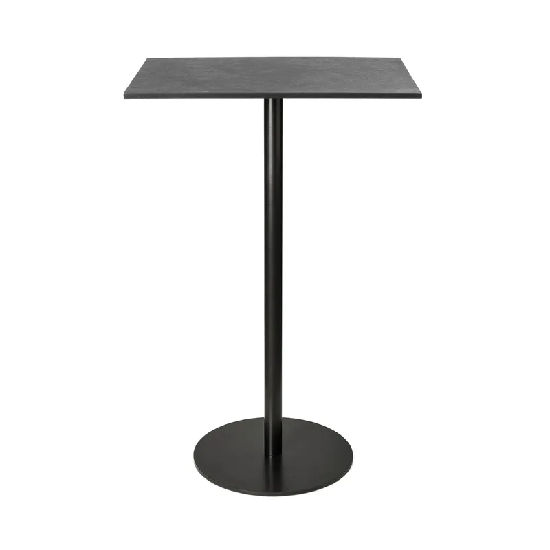 Mater Bar Table van Mater in Coffee Waste Black, H 106,6 cm, 60 × 70 cm – productfoto