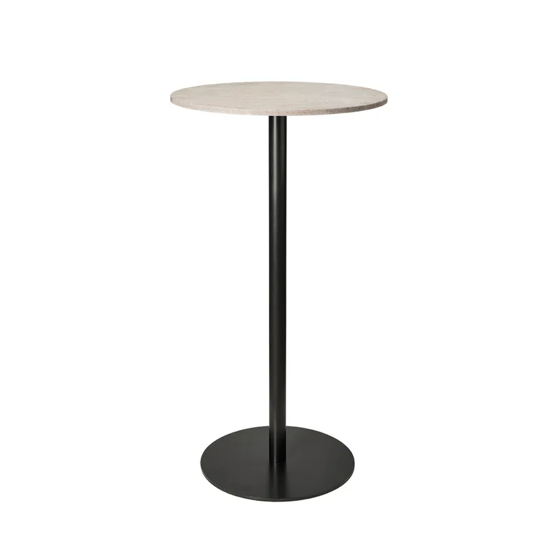 Mater Counter Table by Mater in Wood Waste Grey, H 96 cm, Ø 60 cm – product photo