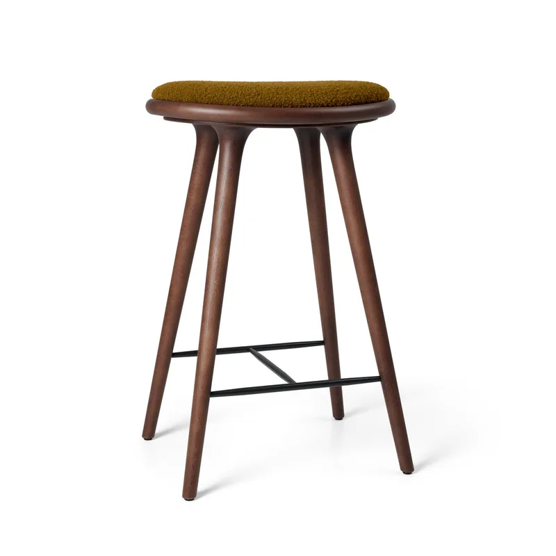 High Stool de Mater en Brown Beech w. Kvadrat Baru 0450, 69 cm – photo du produit