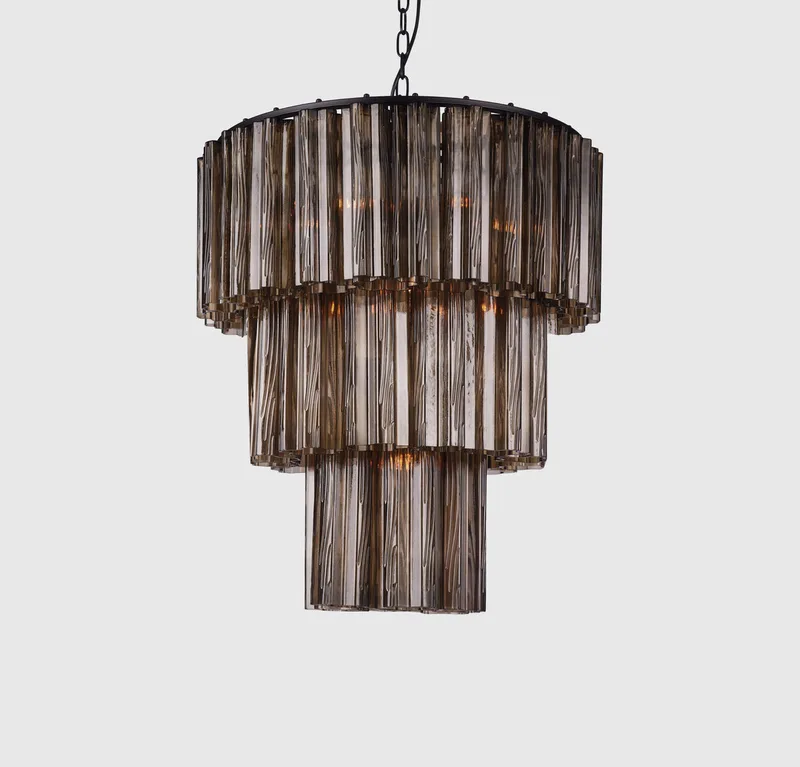 Fontaine Chandelier 3-layer Brown by Meublé – product photo