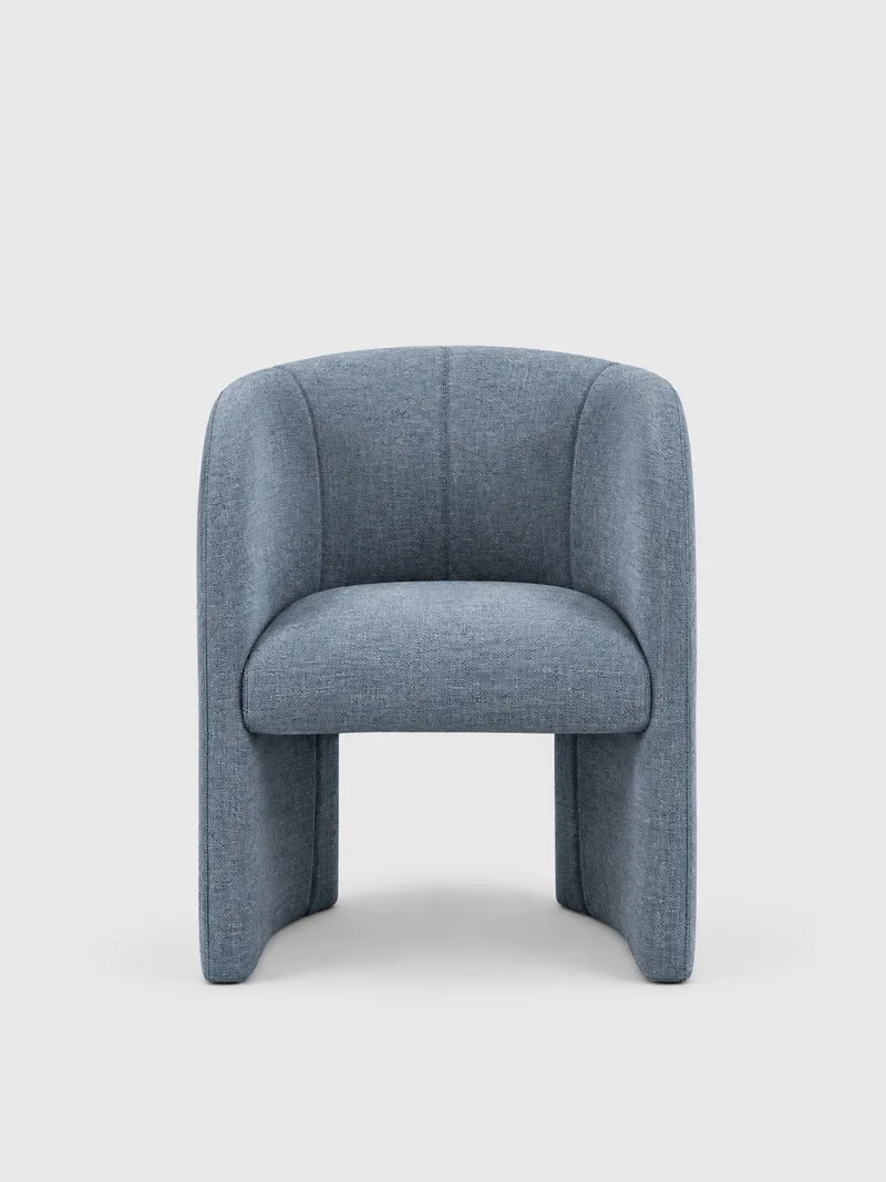 Chloé Dining Chair - Dusty Blue von Meublé – Produktfoto
