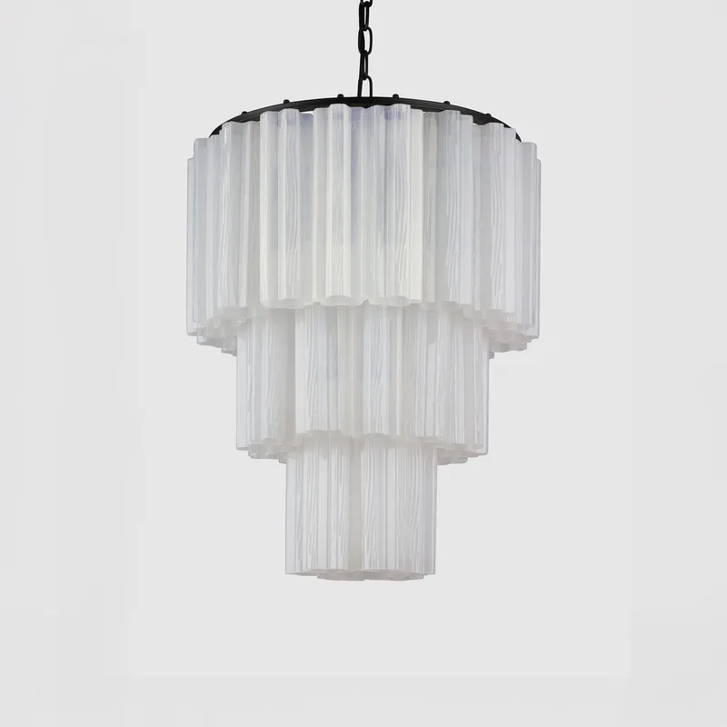 Fontaine Chandelier 3-Layer Black/White von Meublé – Produktfoto