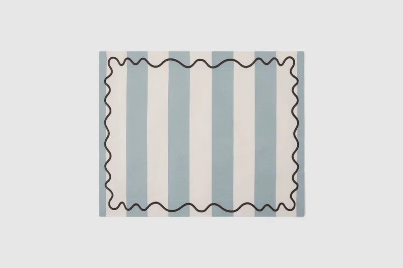 Sandy placemat dusty blue von Meublé – Produktfoto