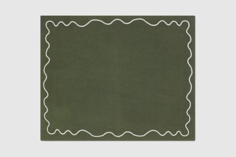 Jules placemat - Forest Green by Meublé – product photo