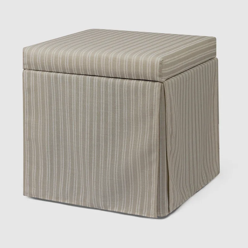 Ellie Pouf Sand Stripe van Meublé – productfoto