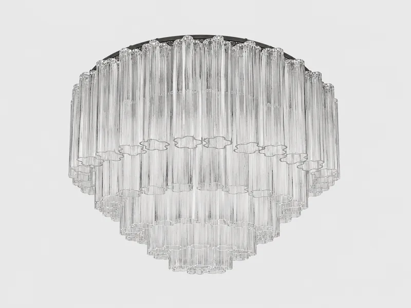 Fiona Chandelier 5 Layer chrome/clear von Meublé – Produktfoto