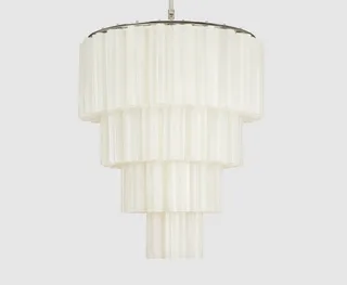 Fontaine Chandelier 4-Layer Chrome/White by Meublé – product photo 4 of 4