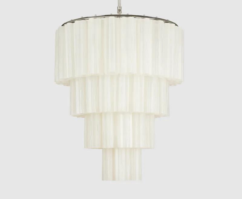 Fontaine Chandelier 4-Layer Chrome/White by Meublé – product photo 4 of 4