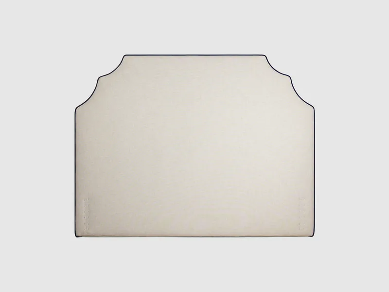 Paloma Headboard Pale Sand w/navy by Meublé in 120 – product photo