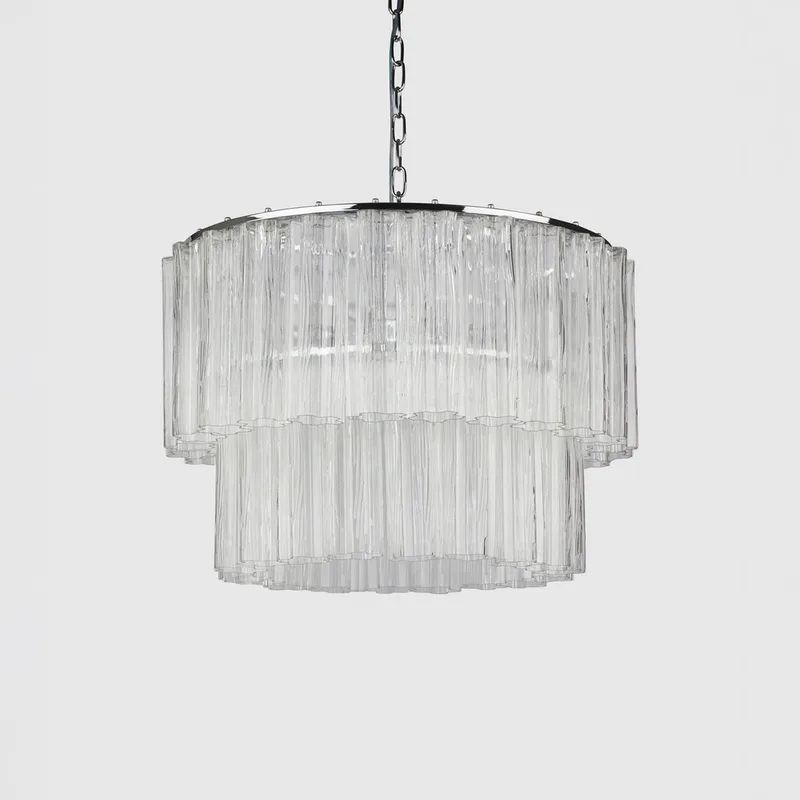 Fontaine Chandelier 2-Layer Chrome/Clear von Meublé – Produktfoto