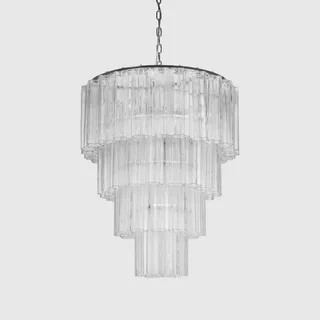 Fontaine Chandelier 4-Layer Black/Clear von Meublé – Produktfoto 1 von 3