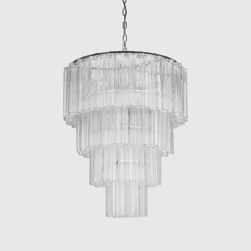Fontaine Chandelier 4-Layer Black/Clear von Meublé – Produktfoto 1 von 3