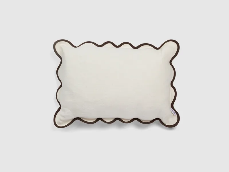 Poppy Cushion Cover - Cream /brown by Meublé – product photo