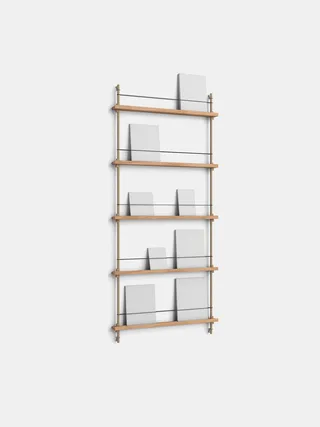 Magazine Shelving – MS.180.1 van MOEBE in Oak/Warm-Grey – productfoto 11 van 11