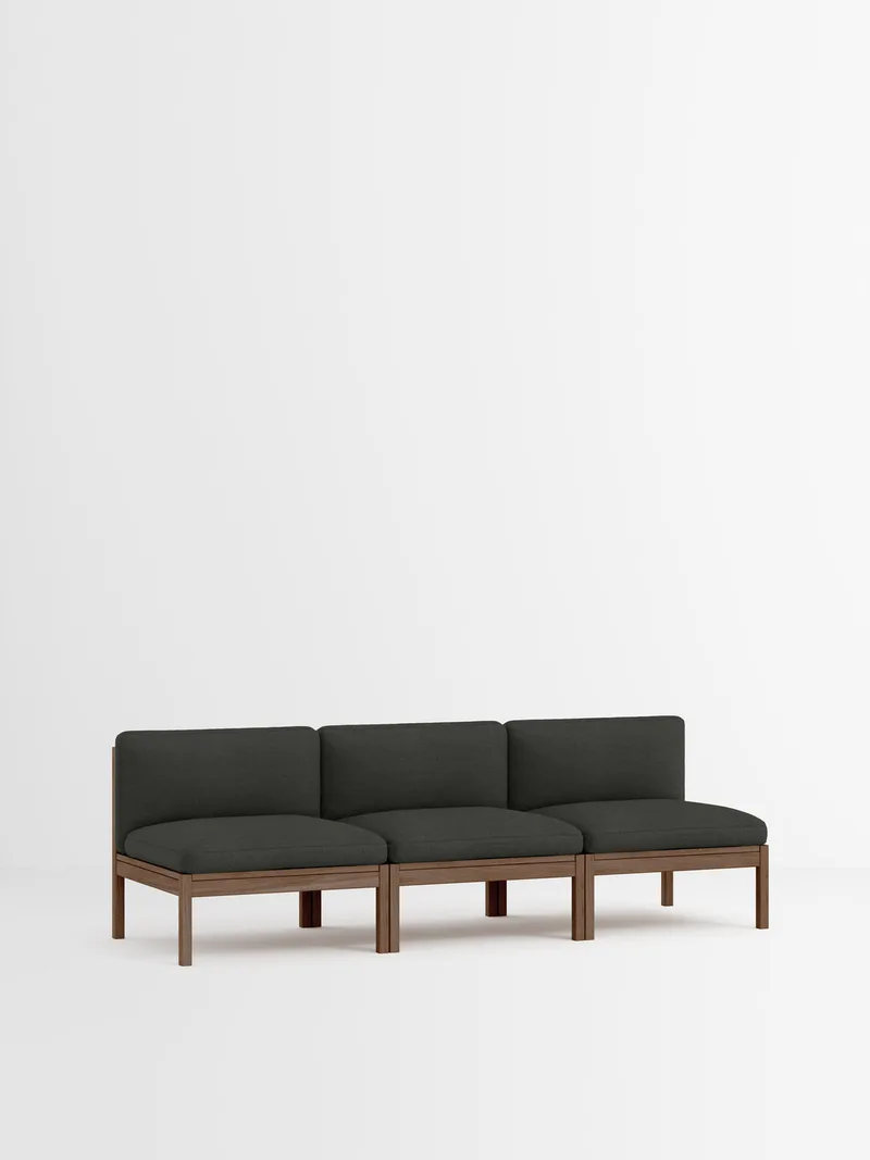 3 Seater Sofa van MOEBE in Re-Wool 2, Re-Wool 2 – 198, Smoked Oak – productfoto 35 van 35