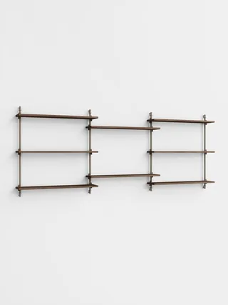 Wall Shelving – ws.85.3 de MOEBE en Smoked-Oak/Warm-Grey – photo du produit 4 sur 4