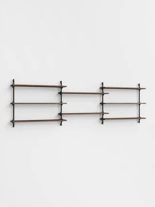 Wall Shelving – ws.65.3 van MOEBE in Smoked-Oak/Black – productfoto 4 van 4
