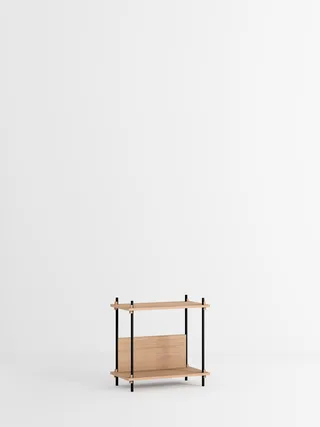 Shelving System – s.65.1.C de MOEBE en Oak/Black – photo du produit 4 sur 4