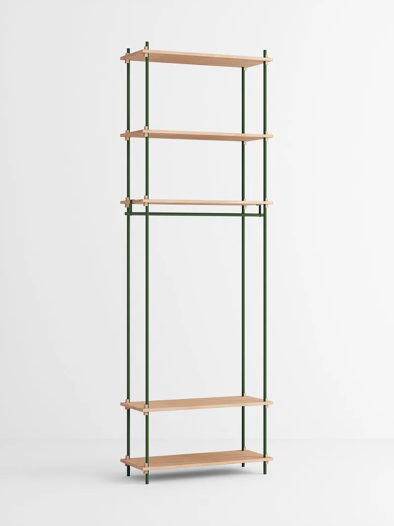 Shelving System – s.255.1.F by MOEBE in Oak/Pine-Green – product photo 4 of 4