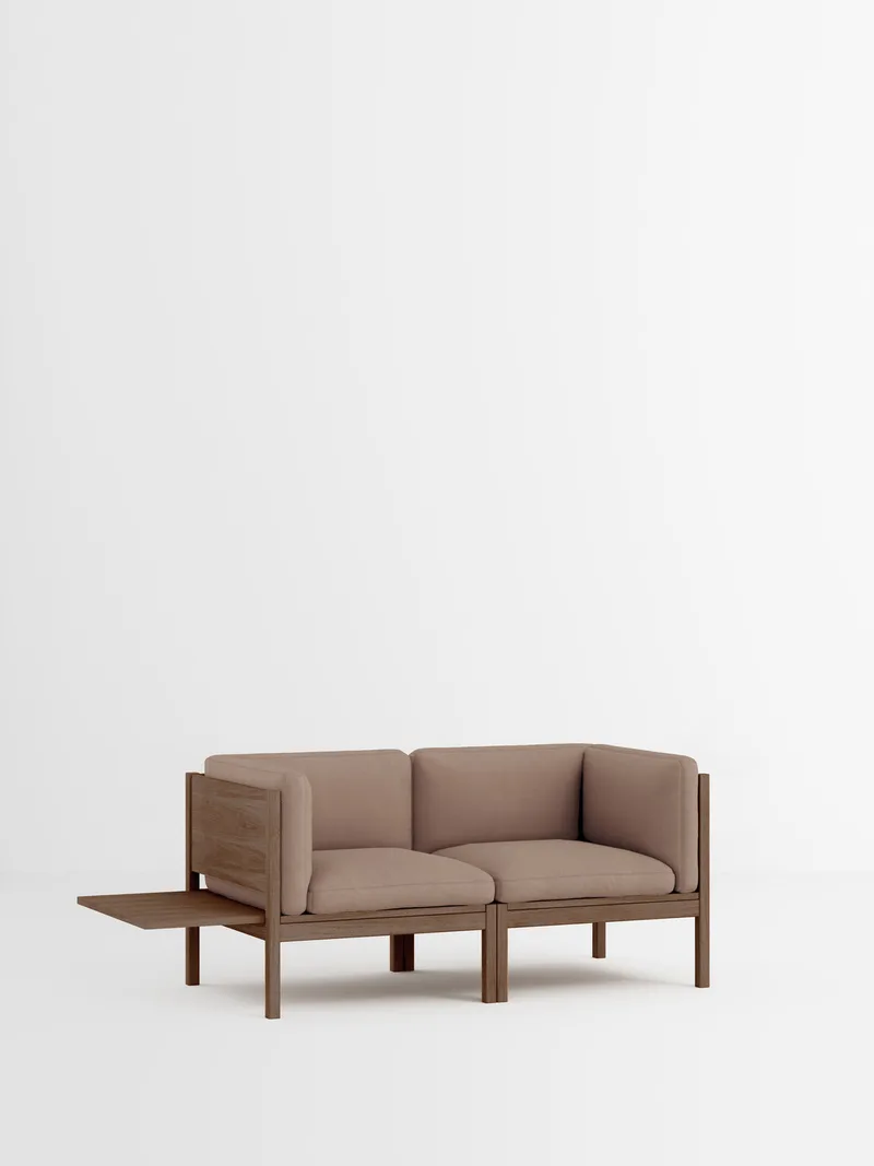 2 Seater Sofa with Sides + 1 Side Table by MOEBE in Field 2, Field 2 – 343, Smoked Oak – product photo 35 of 35