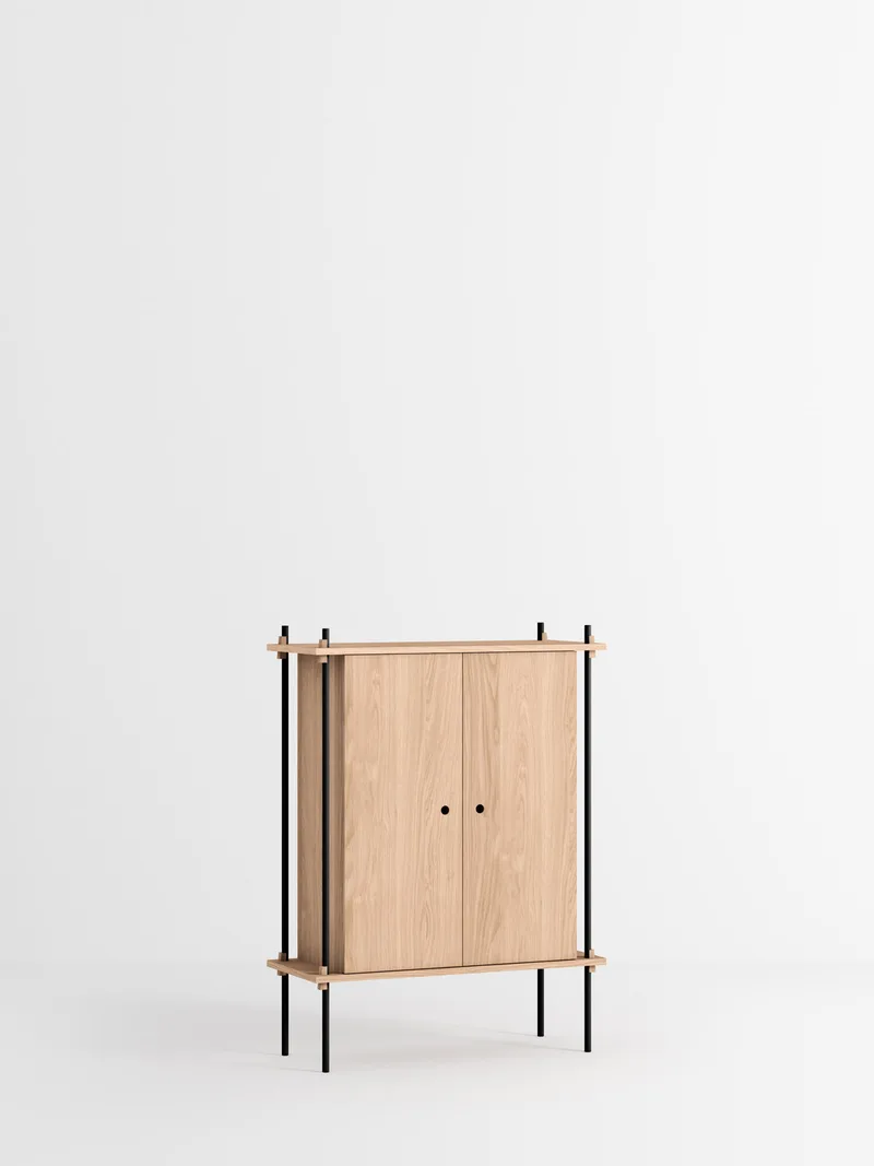 Shelving System – s.115.1.C by MOEBE in Oak/Black – product photo 4 of 4