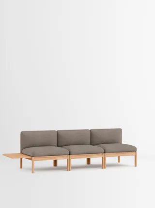 3 Seater Sofa with 1 Side Table by MOEBE in Autumn, Autumn 101, Oak – product photo 6 of 34