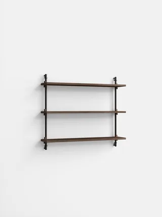 Wall Shelving – ws.65.1 van MOEBE in Smoked-Oak/Black – productfoto 4 van 4