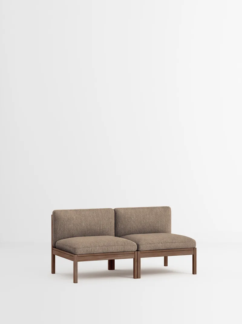 2 Seater Sofa von MOEBE in Moss, Moss 0013, Smoked Oak – Produktfoto 35 von 35