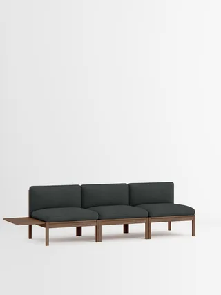 3 Seater Sofa with 1 Side Table by MOEBE in Re-Wool 2, Re-Wool 2 – 987, Smoked Oak – product photo 35 of 35