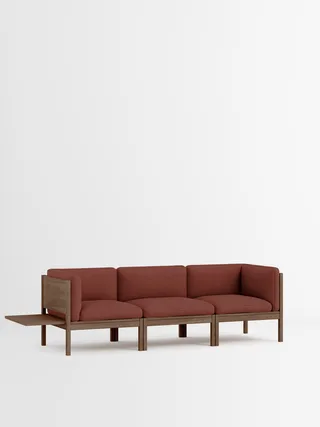 3 Seater Sofa with Sides + 1 Side Table by MOEBE in Re-Wool 2, Re-Wool 2 – 687, Smoked Oak – product photo 35 of 35