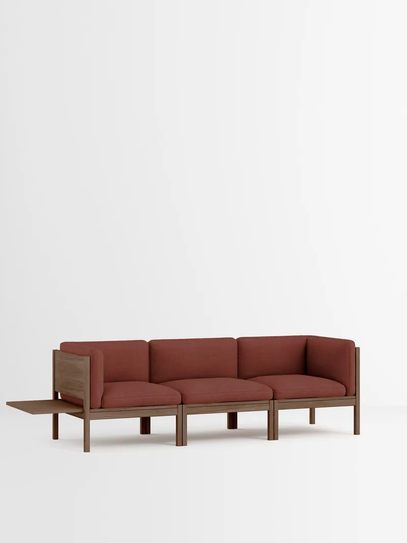 3 Seater Sofa with Sides + 1 Side Table by MOEBE in Re-Wool 2, Re-Wool 2 – 687, Smoked Oak – product photo 35 of 35