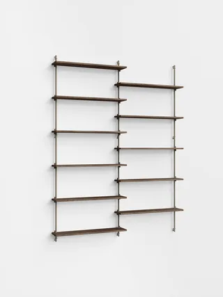 Wall Shelving – ws.200.2 van MOEBE in Smoked-Oak/Warm-Grey – productfoto 4 van 4