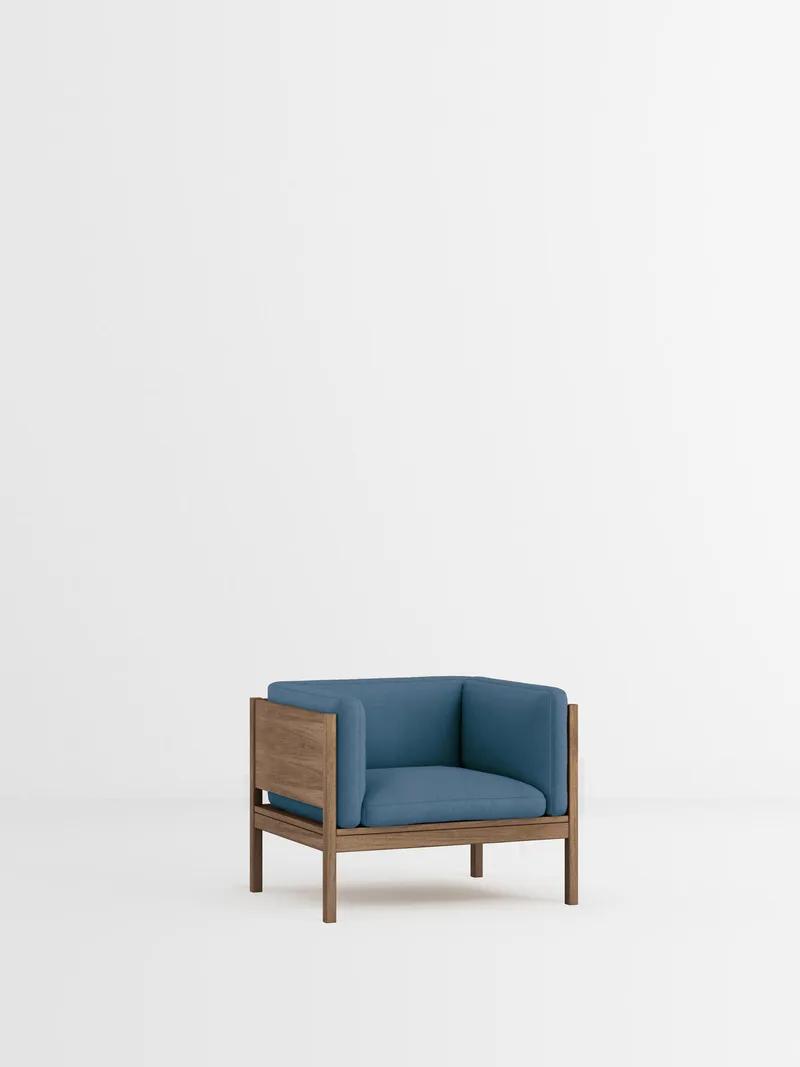 Lounge Chair van MOEBE in Field 2, Field 2 – 733, Smoked Oak – productfoto