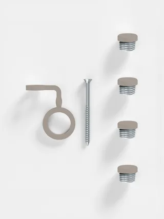 Part – End Caps and Safety Clip Set von MOEBE in Warm-Grey – Produktfoto 2 von 2