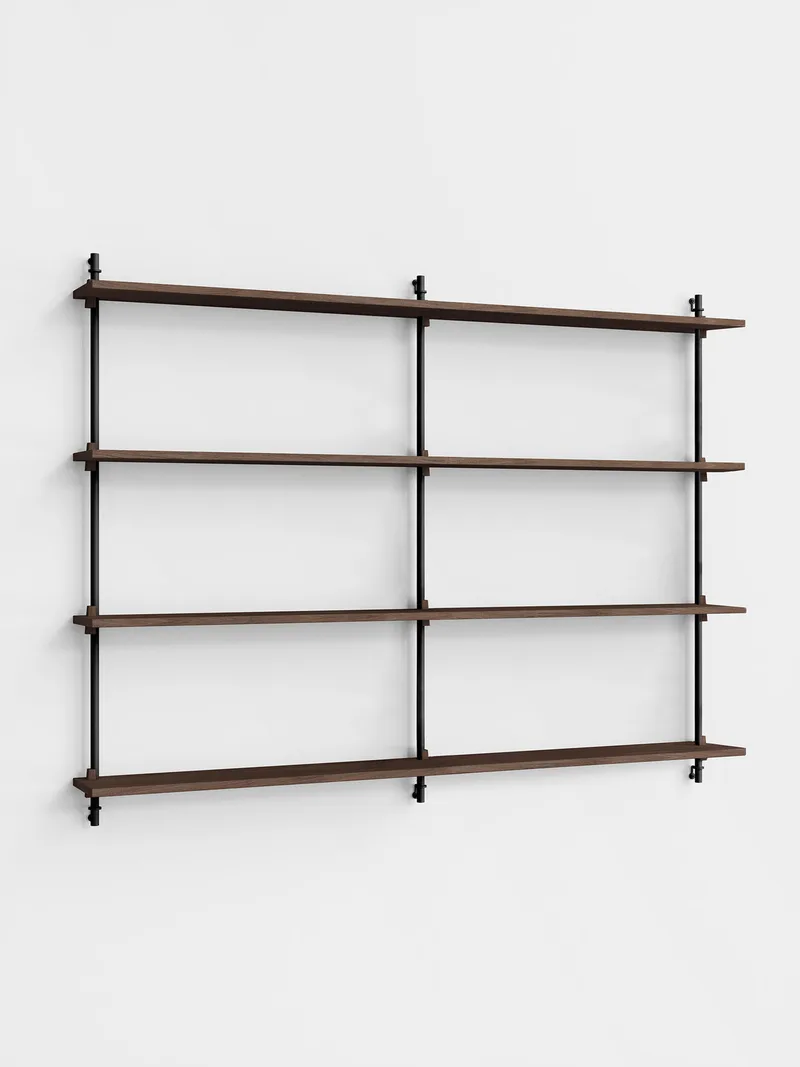 Wall Shelving – ws.115.2.B by MOEBE in Smoked-Oak/Black – product photo 13 of 13