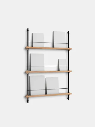 Magazine Shelving – MS.115.1 by MOEBE in Oak/Black – product photo 13 of 13
